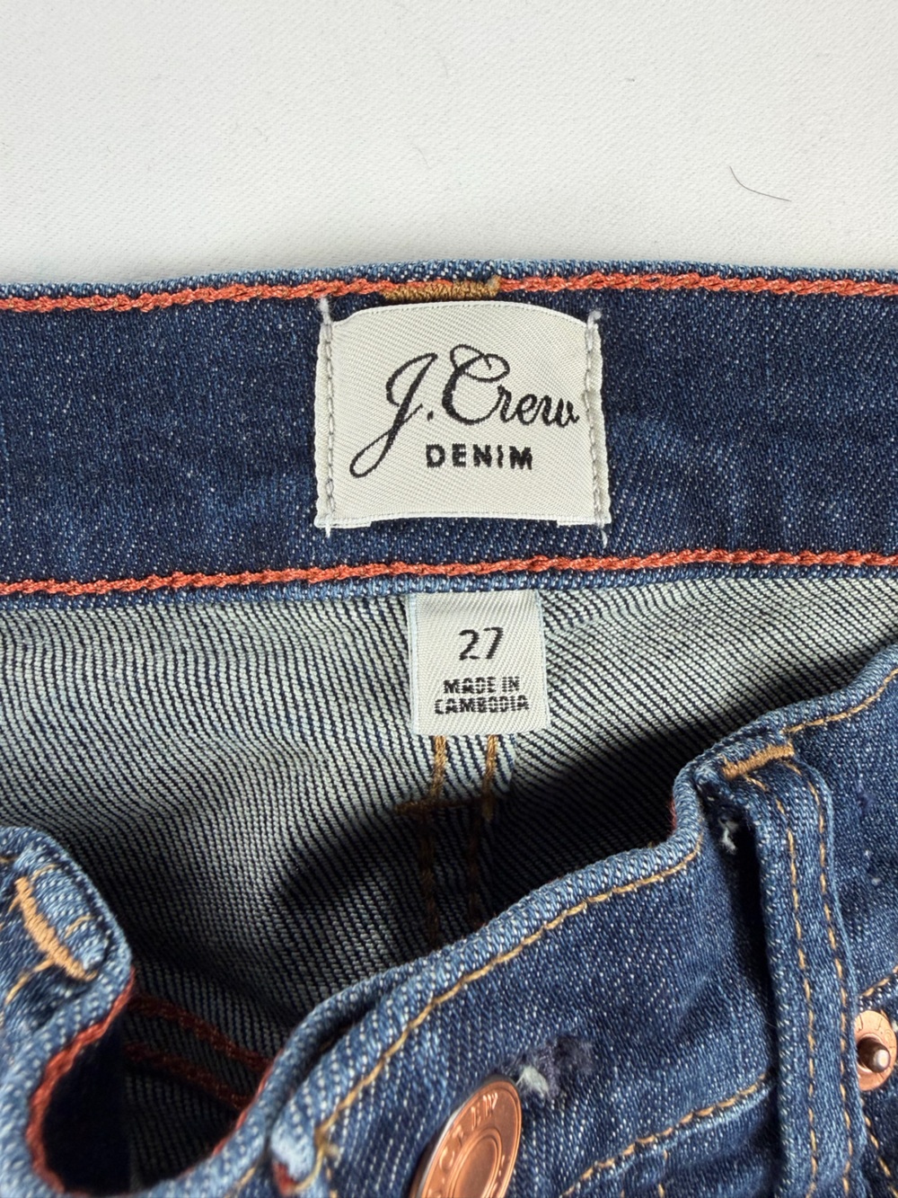 J. Crew Denim - Vintage Straight size 27 Jeans in Medium Blue Wash NWOT - Picture 5 of 15